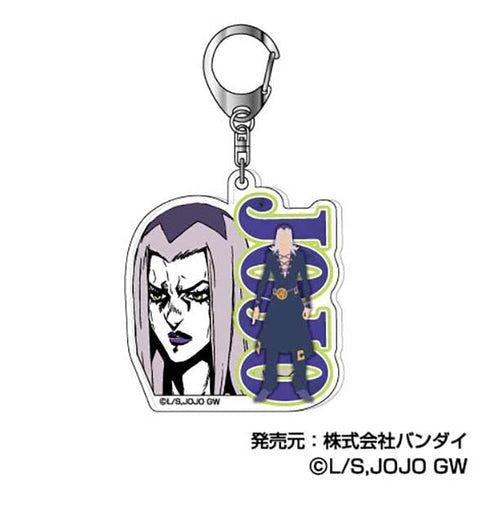 『ジョジョの奇妙な冒険 黄金の風』アクリルキーホルダー  彩色影絵 03 レオーネ・アバッキオ